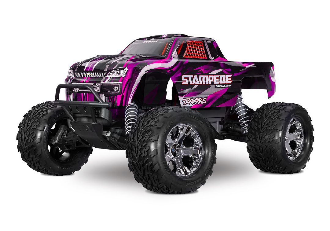 Traxxas 1/10 Stampede BL-2S HD 2wd RTR - Pink w/Charger&Battery – image 2