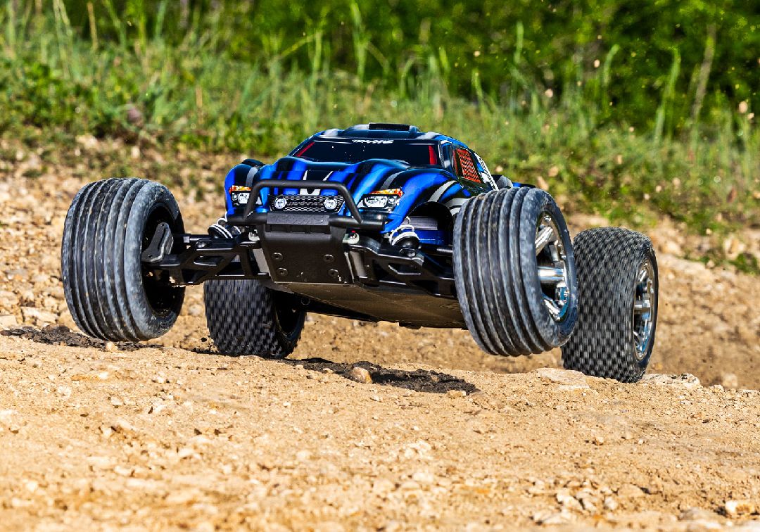 Traxxas 1/10 Rustler BL-2S 2wd RTR - Blue w/ Charger & Battery – image 5