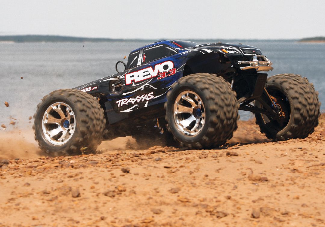 Traxxas Revo 3.3 4WD RTR Nitro Monster Truck - Blue – image 2
