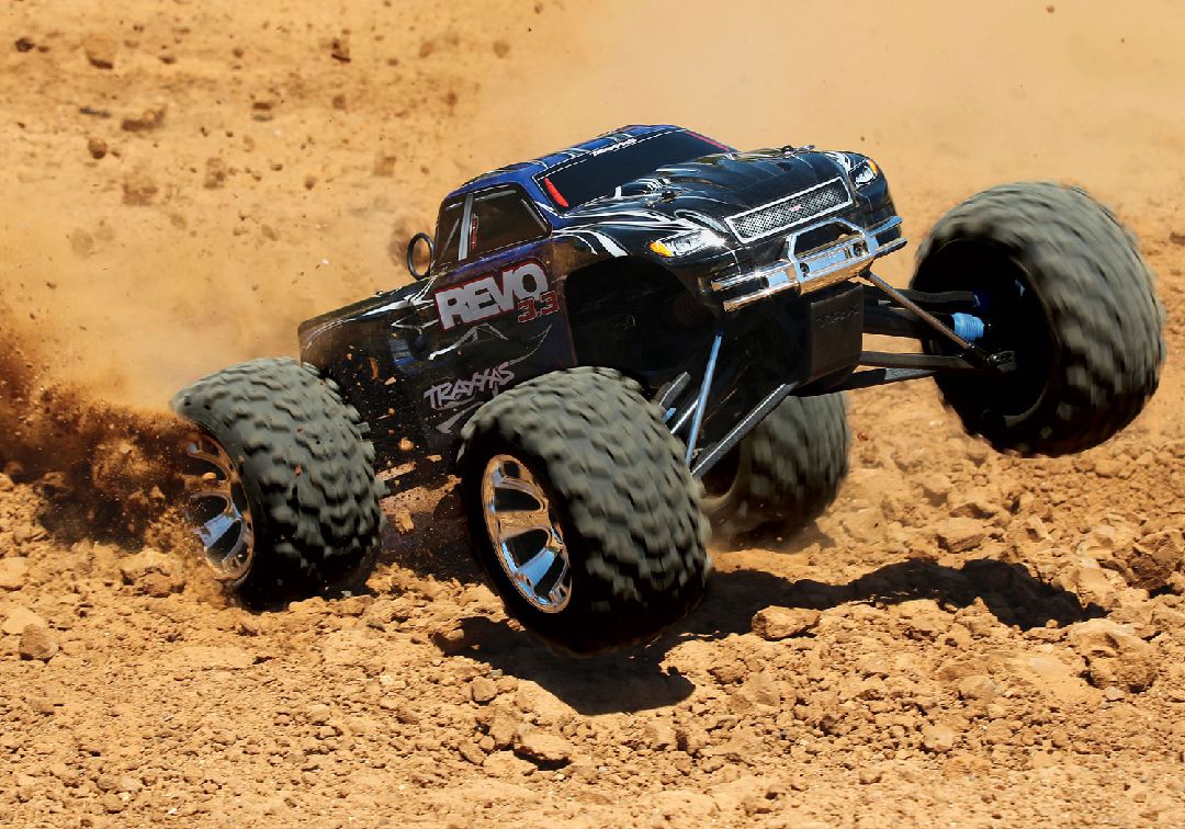 Traxxas Revo 3.3 4WD RTR Nitro Monster Truck - Blue – image 3