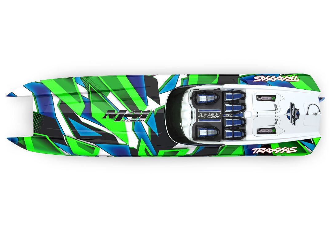 Traxxas DCB M41 Widebody 40" Catamaran Race Boat GreenR – image 3