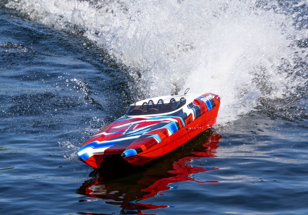 Traxxas DCB M41 Widebody 40" Catamaran Race Boat RedR – image 5