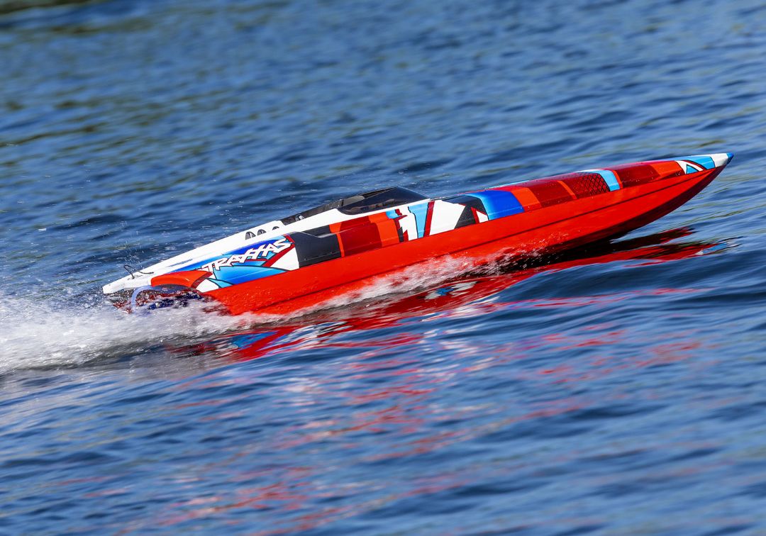 Traxxas DCB M41 Widebody 40" Catamaran Race Boat RedR – image 7