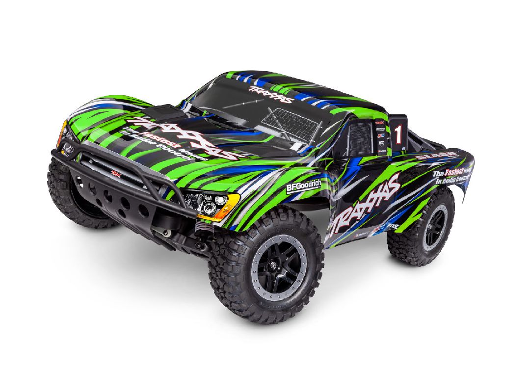 Traxxas 1/10 Slash BL-2S HD 2wd RTR - Green w/ Charger & Battery – image 3