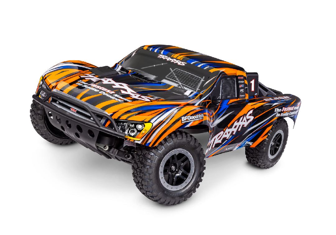 Traxxas 1/10 Slash BL-2S HD 2wd RTR - Orange w/Charger & Battery – image 4