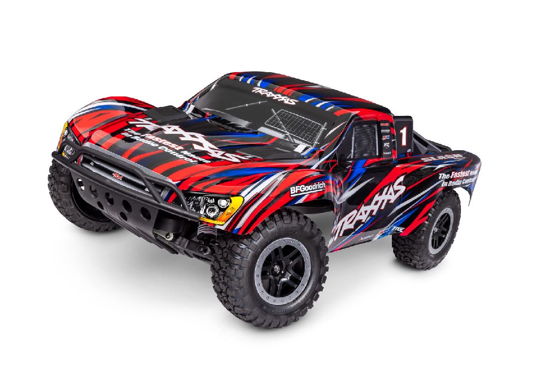 Traxxas 1/10 Slash BL-2S HD 2wd RTR - Red w/ Charger & Battery – image 3