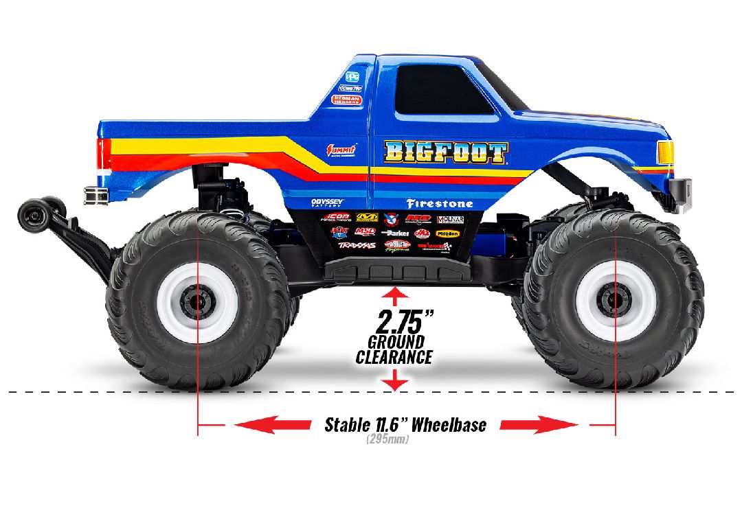 Traxxas 1/10 F-150 BL-2S 4X4 RTR - Bigfoot w/ Charger & Battery – image 7
