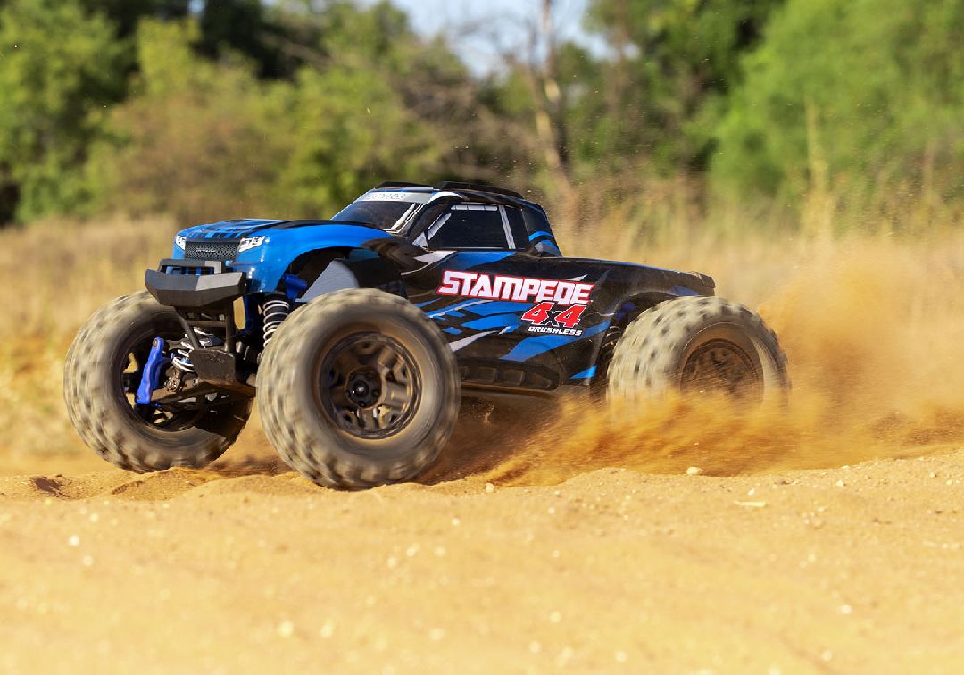 Traxxas 1/10 Stampede BL-2S 4x4 RTR - Blue w/ Charger & Battery – image 9