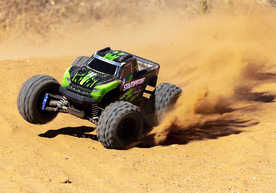 Traxxas 1/10 Stampede BL-2S 4x4 RTR - Green w/ Charger & Battery – image 7