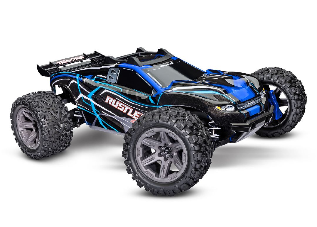 Traxxas 1/10 Rustler BL-2S 4x4 RTR - Blue w/ Charger & Battery – image 3