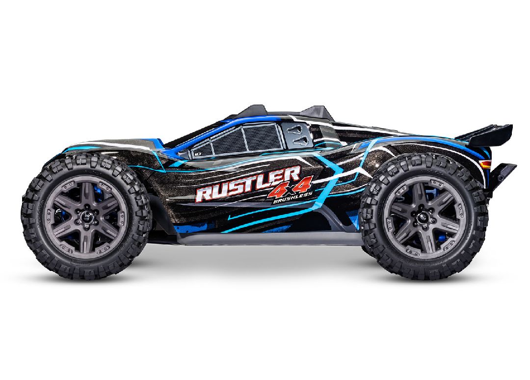 Traxxas 1/10 Rustler BL-2S 4x4 RTR - Blue w/ Charger & Battery – image 2