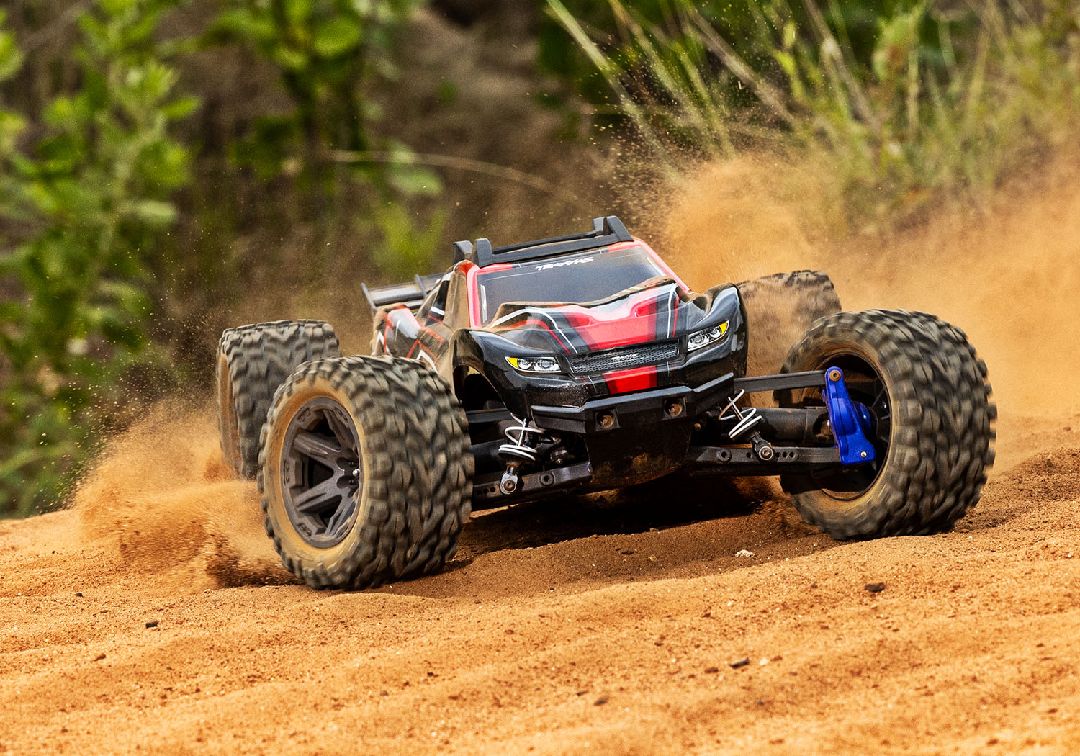 Traxxas 1/10 Rustler BL-2S 4x4 RTR - Red w/ Charger & Battery – image 6