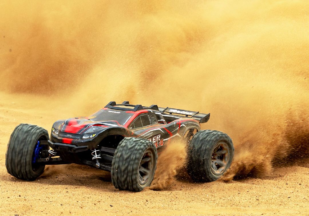 Traxxas 1/10 Rustler BL-2S 4x4 RTR - Red w/ Charger & Battery – image 15