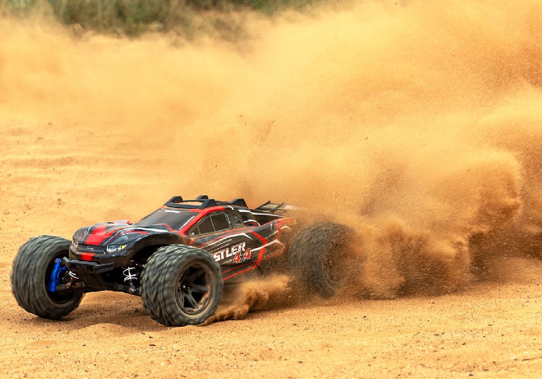 Traxxas 1/10 Rustler BL-2S 4x4 RTR - Red w/ Charger & Battery – image 14