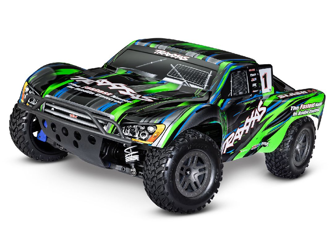 Traxxas 1/10 Slash BL-2S 4x4 RTR - Green w/ Charger & Battery – image 2