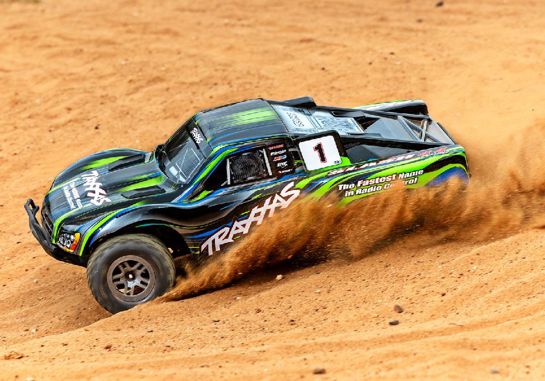 Traxxas 1/10 Slash BL-2S 4x4 RTR - Green w/ Charger & Battery – image 8
