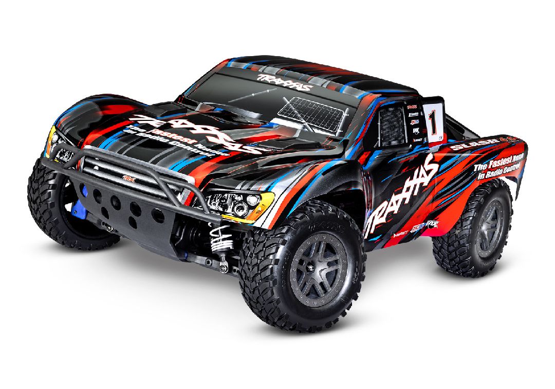 Traxxas 1/10 Slash BL-2S 4x4 RTR - Red w/ Charger & Battery – image 2