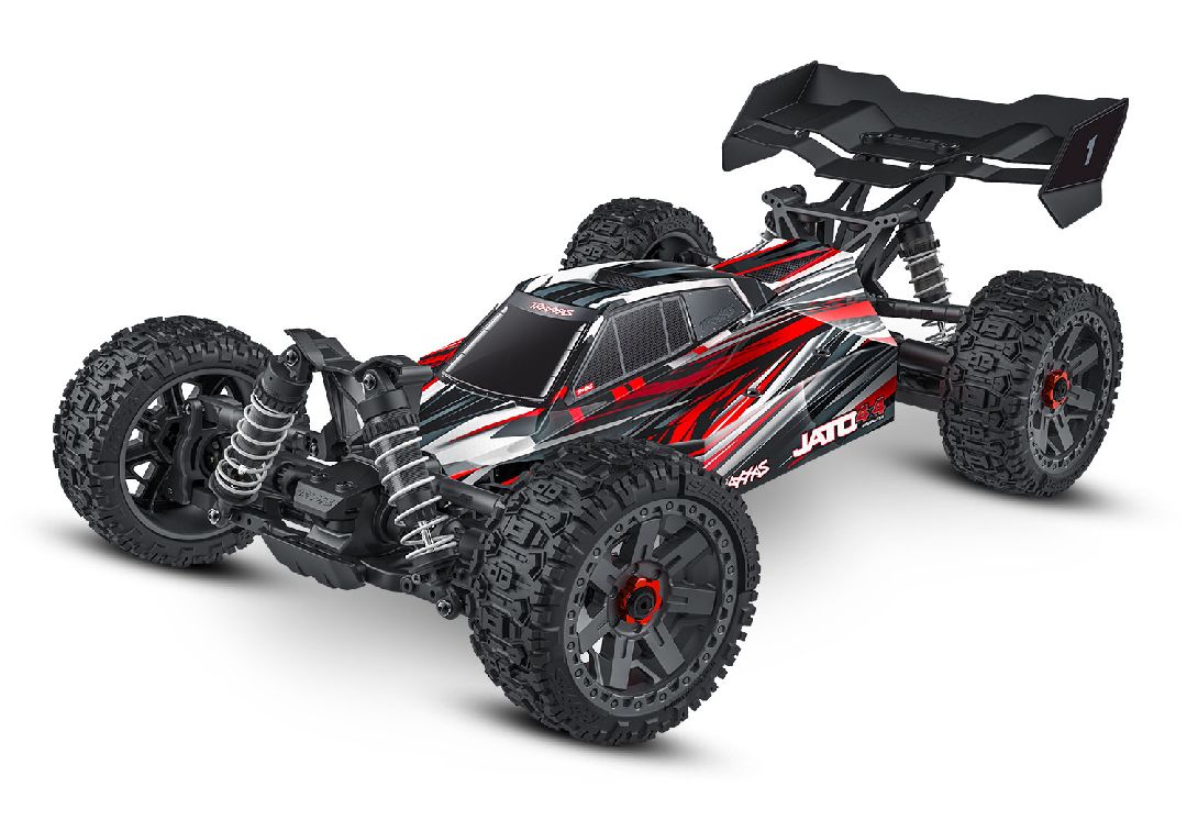 Traxxas 1/8 Jato 4x4 BL-2S 4x4 RTR - Red w/ Charger & Battery – image 3