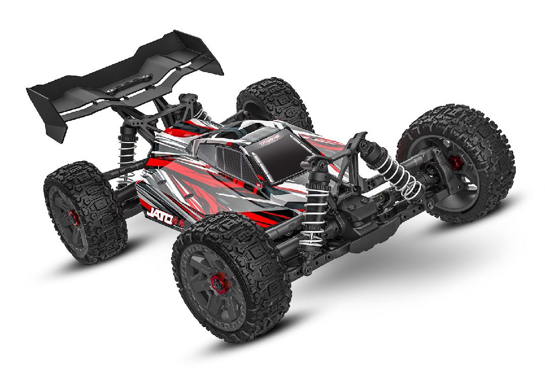 Traxxas 1/8 Jato 4x4 BL-2S 4x4 RTR - Red w/ Charger & Battery – image 2