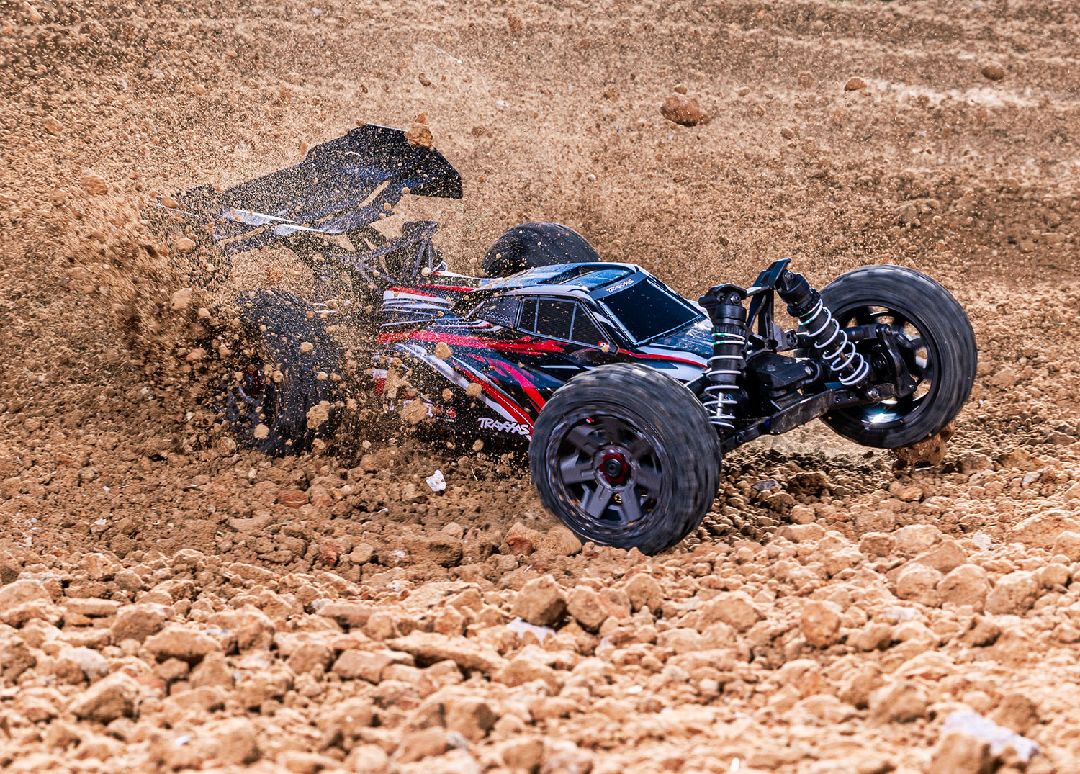 Traxxas 1/8 Jato 4x4 BL-2S 4x4 RTR - Red w/ Charger & Battery – image 8