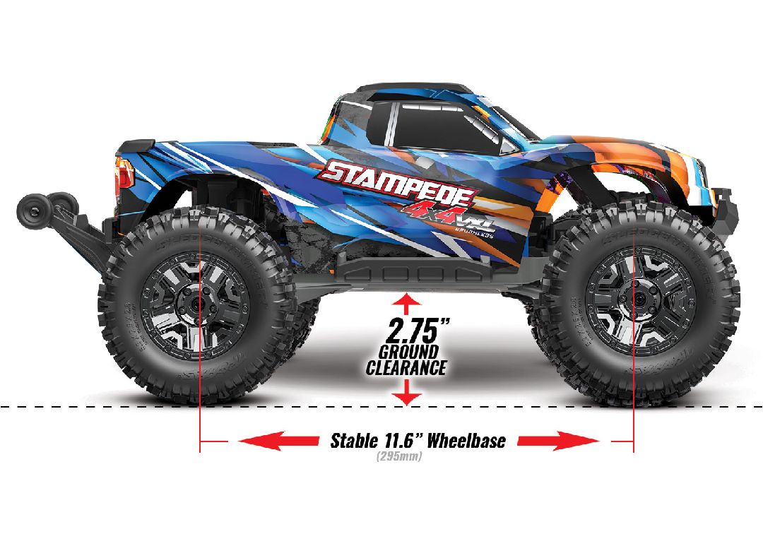 Traxxas 1/10 Stampede VXL 4x4 RTR - Red thumbnail 27
