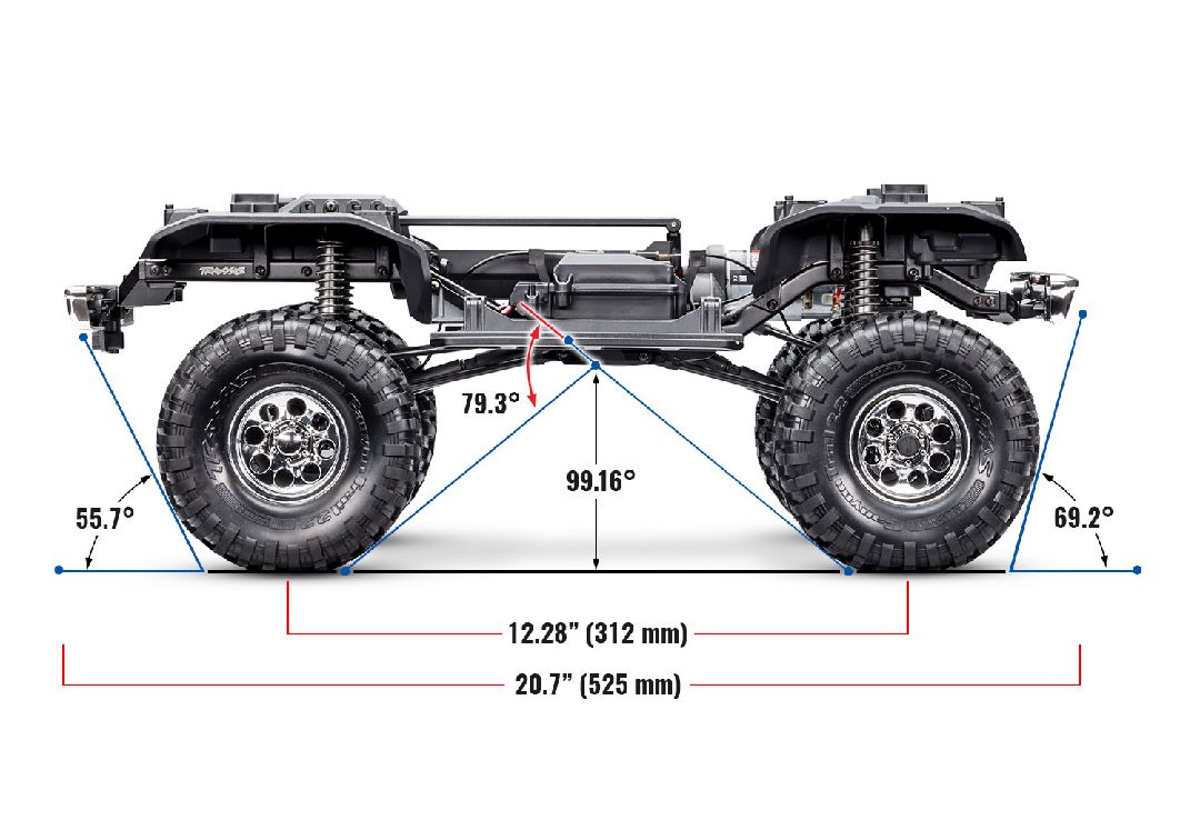 Traxxas 1/10 TRX-4 72 Chevy K5 Blazer High Trail 4x4 RTR - Red thumbnail 18