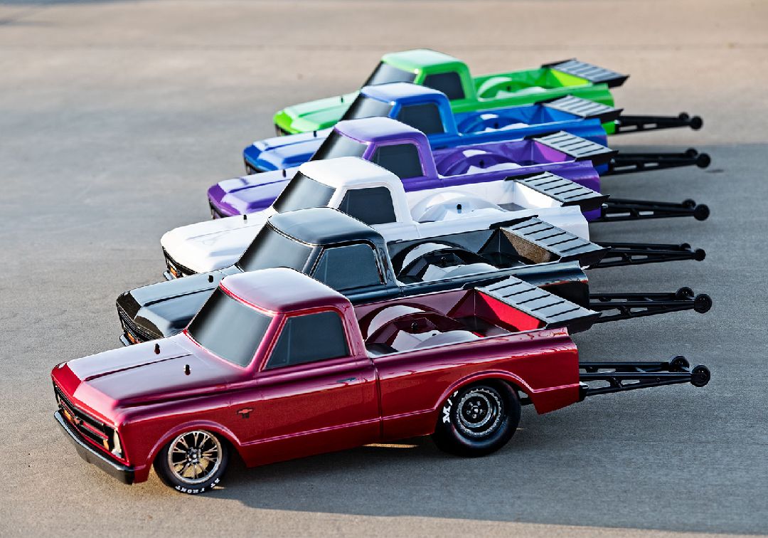 Traxxas 1/10 Drag Slash 1967 Chevy C10 ExtremeHD 2wd RTR - Blue – image 5