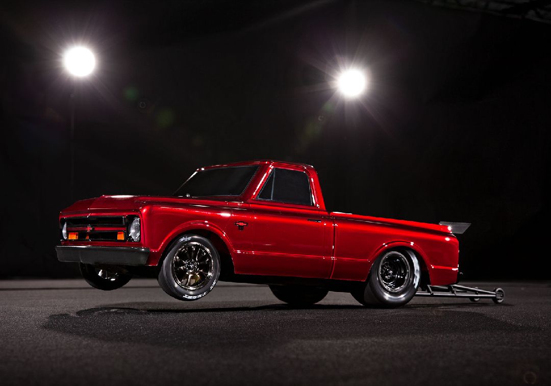 Traxxas 1/10 Drag Slash 1967 Chevy C10 ExtremeHD 2wd RTR - Red – image 6
