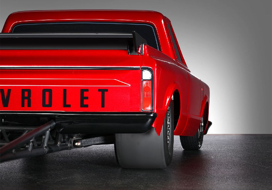 Traxxas 1/10 Drag Slash 1967 Chevy C10 ExtremeHD 2wd RTR - Red – image 12