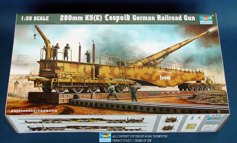 Trumpeter 1/35 280mm K5 E Leopold German Rail Road Gun – image 2
