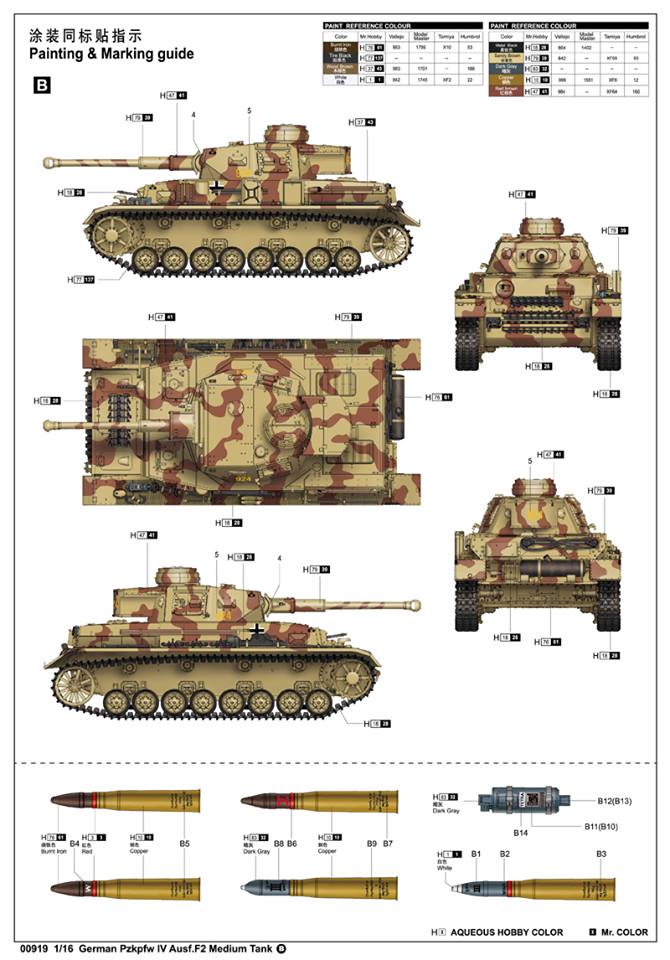 Trumpeter 1/16 German Pzkpfw IV Ausf.F2 Medium Tank – image 4