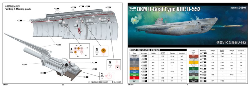 Trumpeter 1/48 DKM U-Boat Type VIIC U-552 – image 5