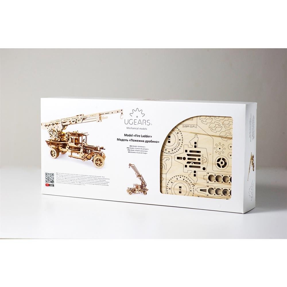 UGears Ladder Fire Truck - 537 pieces (Advanced) – image 6