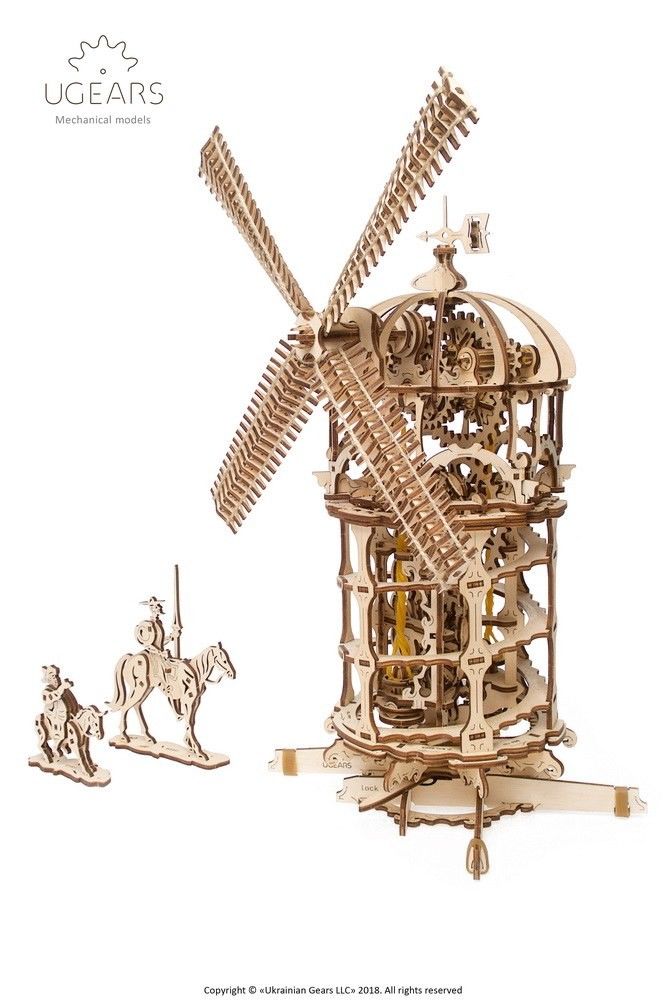 UGears Tower Windmill - 585 pieces thumbnail 1