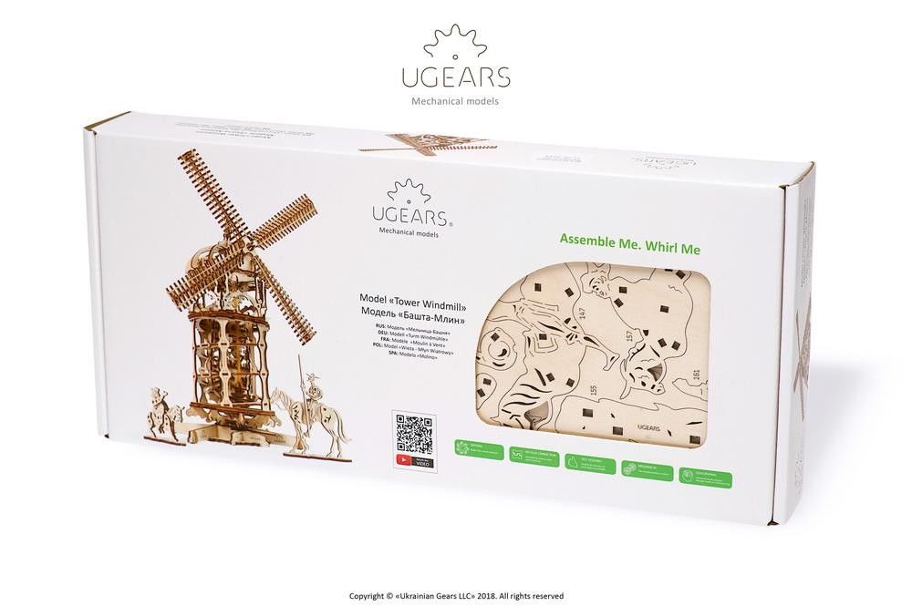 UGears Tower Windmill - 585 pieces thumbnail 4