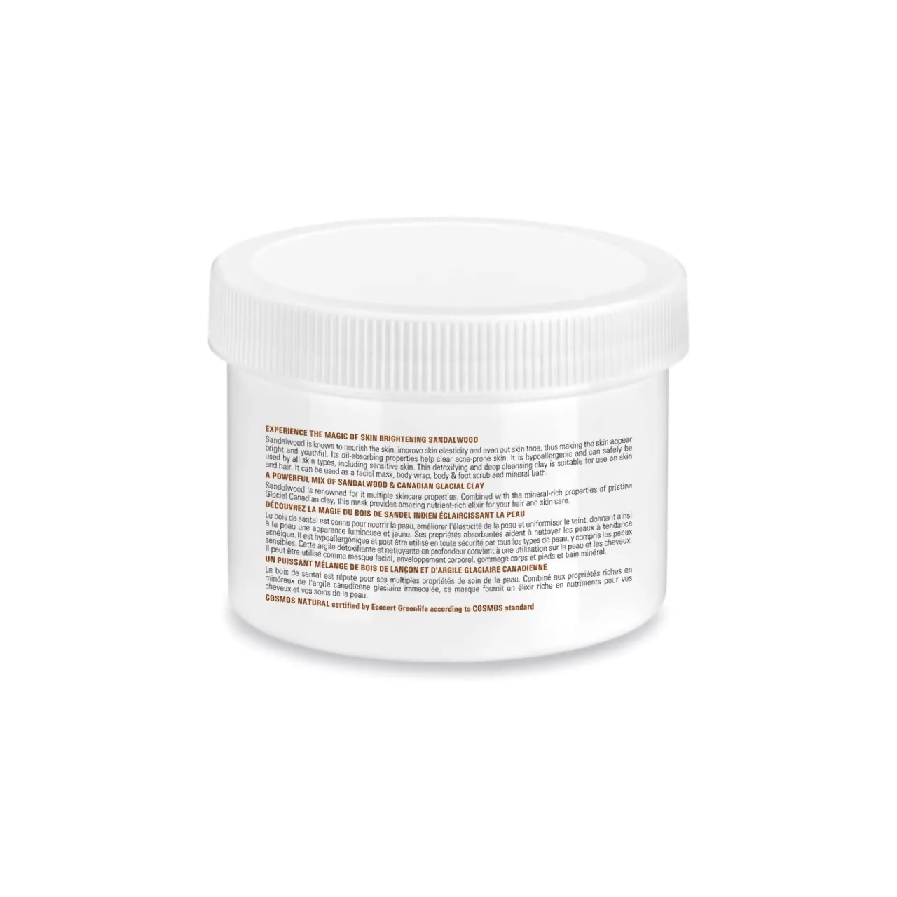 Refresh Botanicals - Brightening Facial Mask - Sandalwood & Canadian Glacial Clay | 200 g – image 2