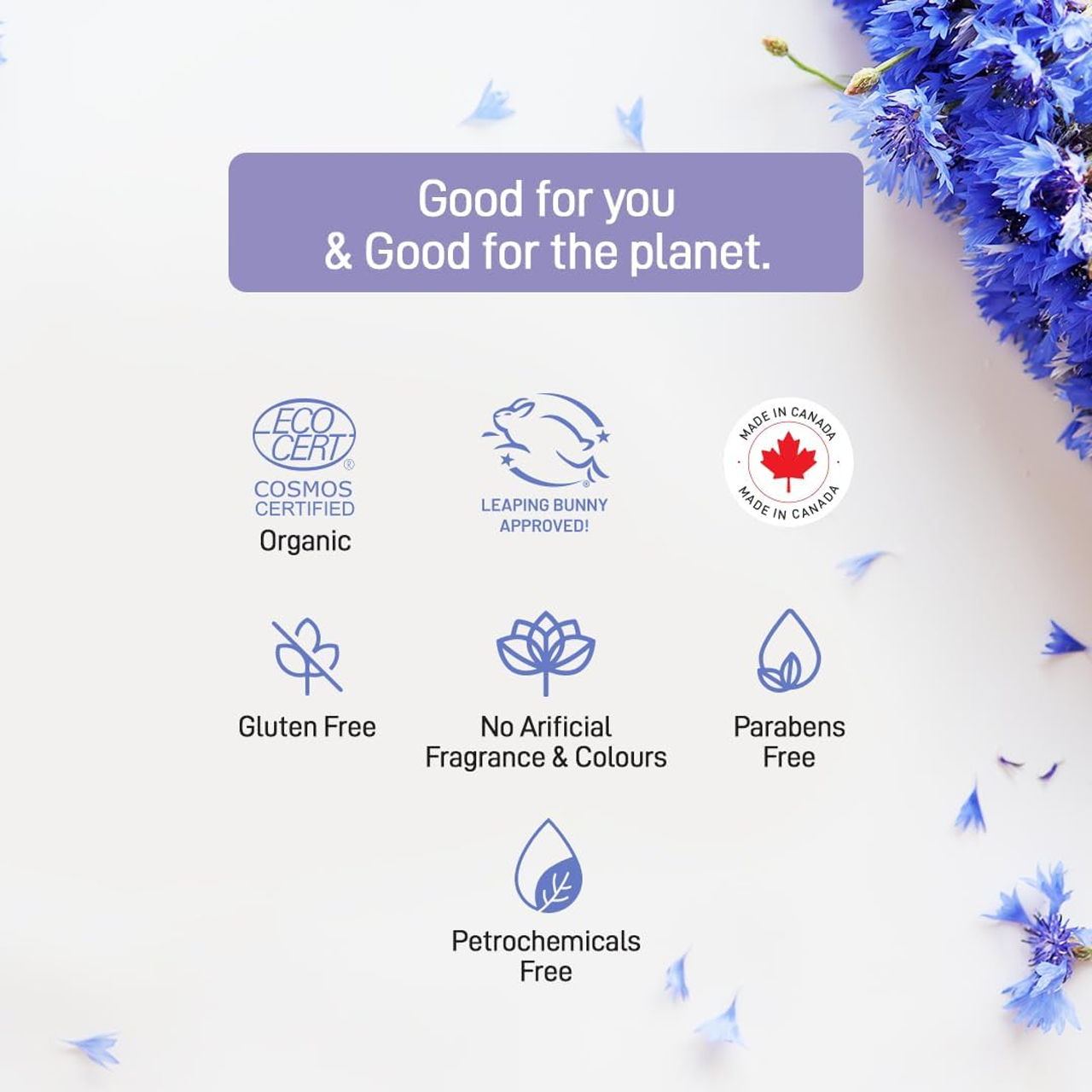 Refresh Botanicals - Hydrating Facial Cleanser, Cornflower & Cucumber | 100 mL – image 6