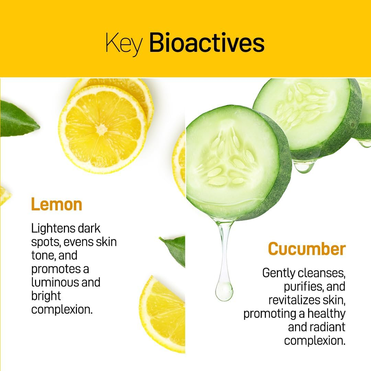 Refresh Botanicals - Brightening Facial Cleanser, Lemon & Cucumber | 100 mL – image 2