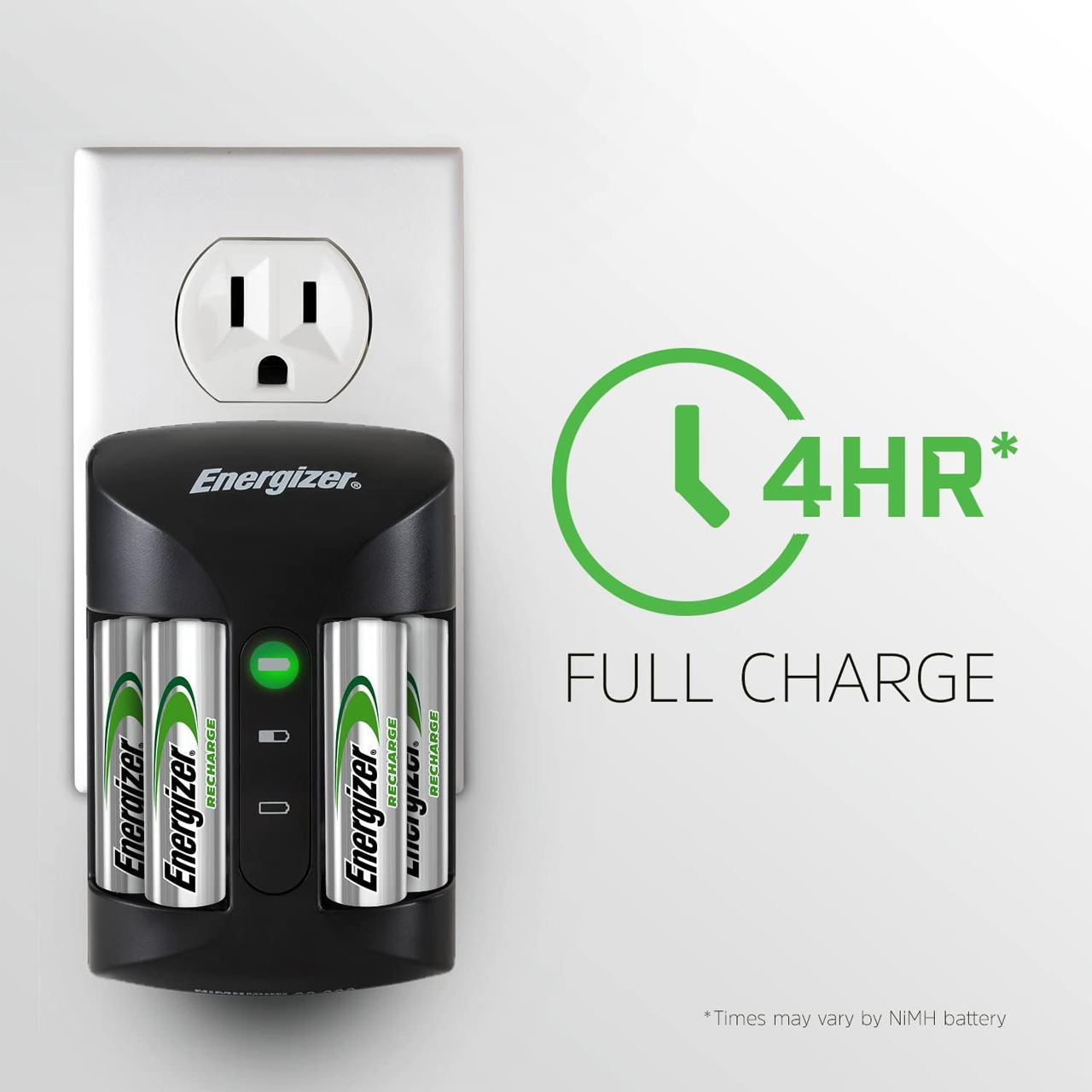 Energizer - Recharge Pro Charger AA/AAA | 1 Charger + 4 Batteries – image 2
