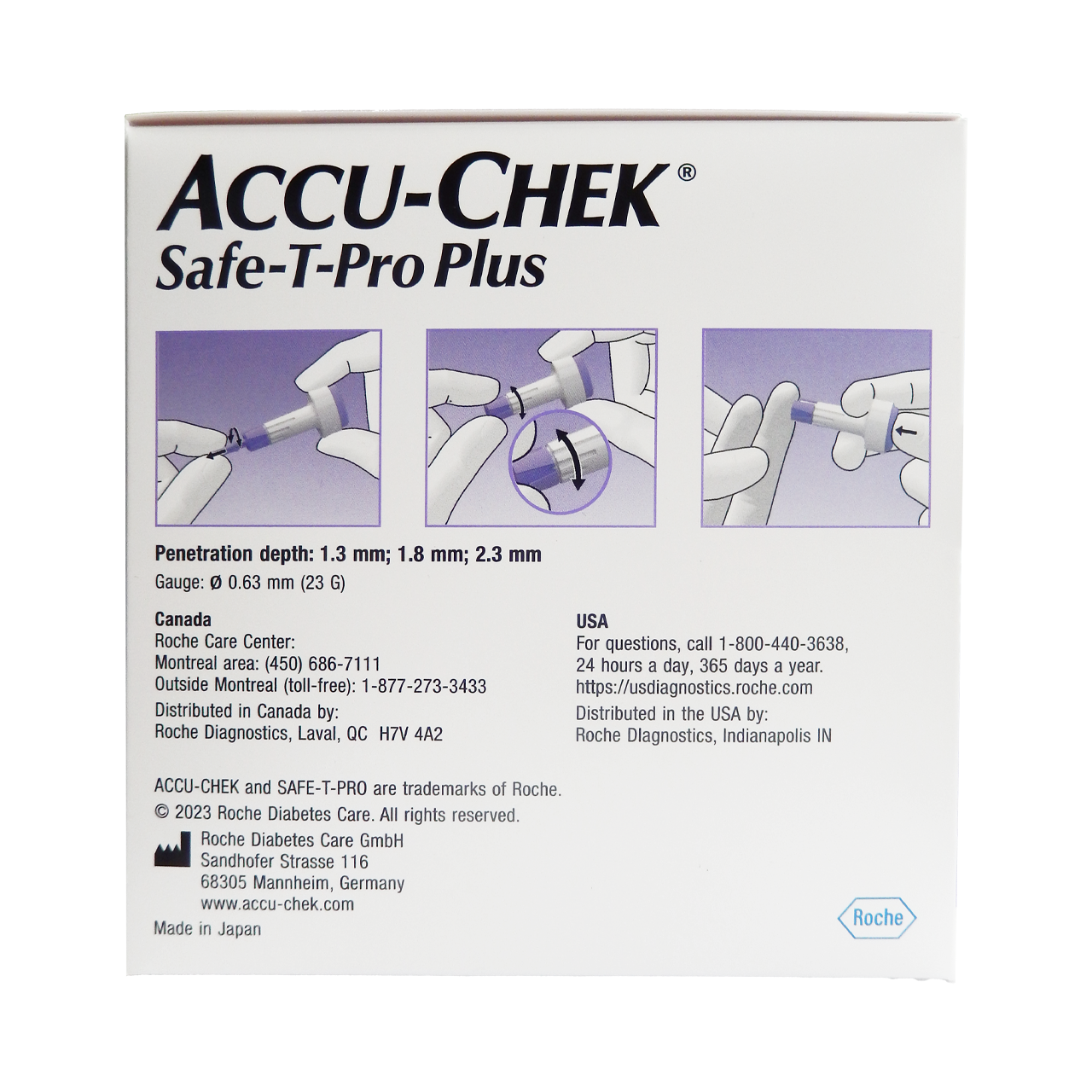 ACCU-CHEK - Safe T Pro Plus Lancet Devices | 200 Sterile Single use Lancing Devices – image 6