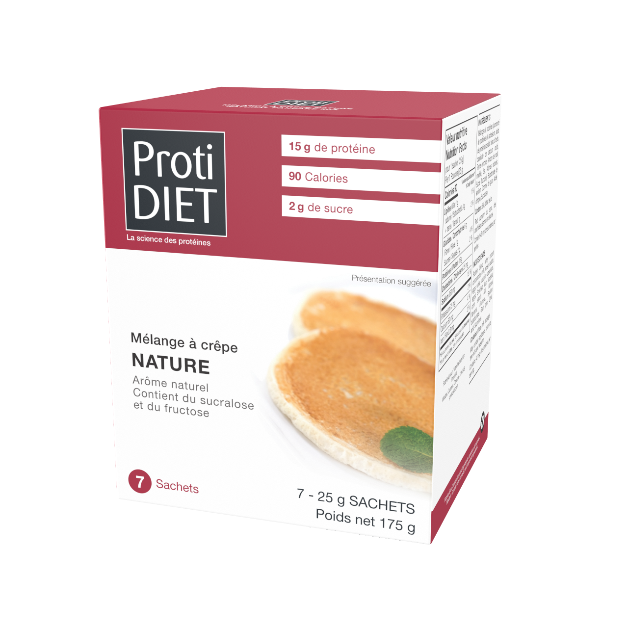 ProtiDiet - Protein Pancake Mix | 7 x 25 g – image 2