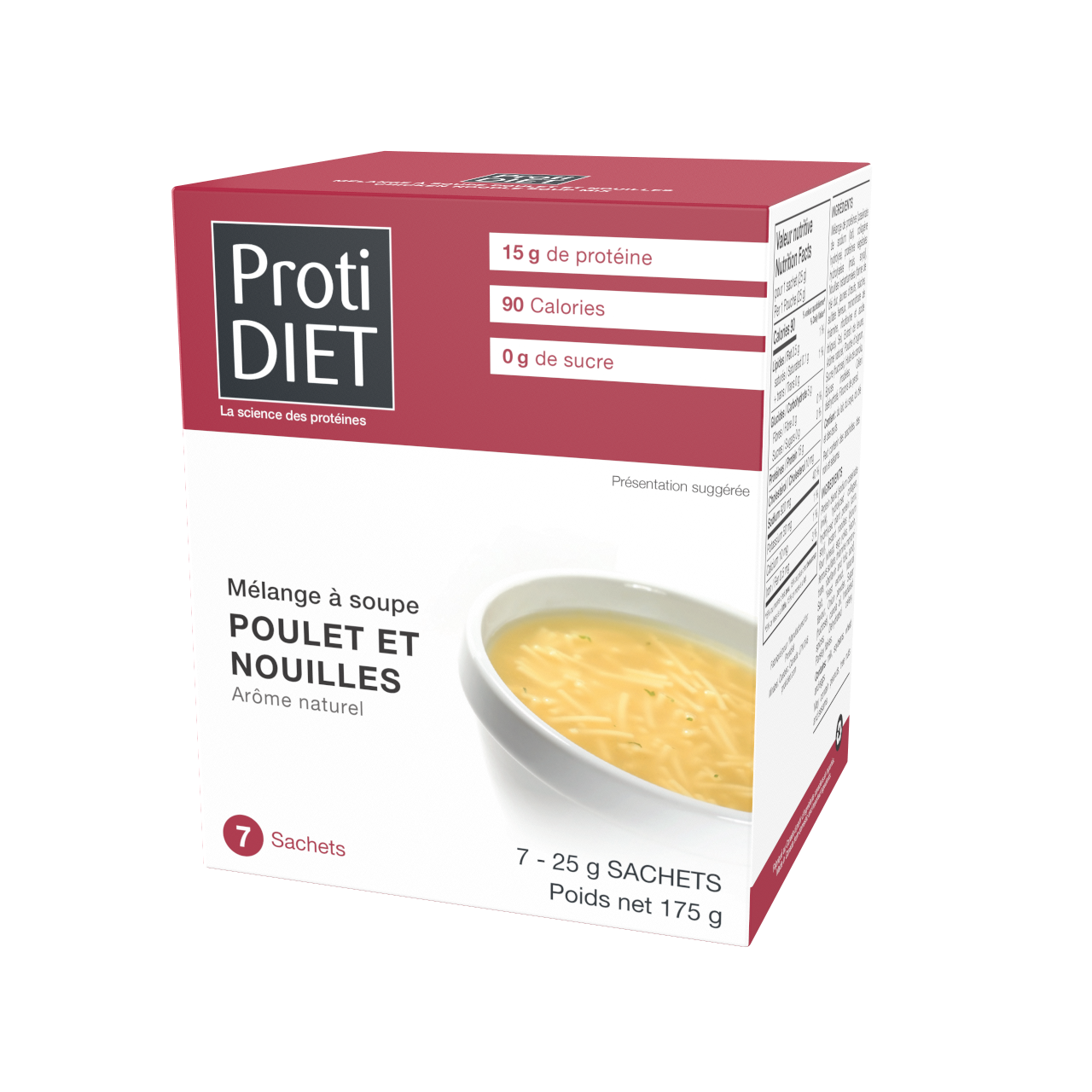 ProtiDiet - Chicken Noodle Soup Mix | 7x 25 g – image 2