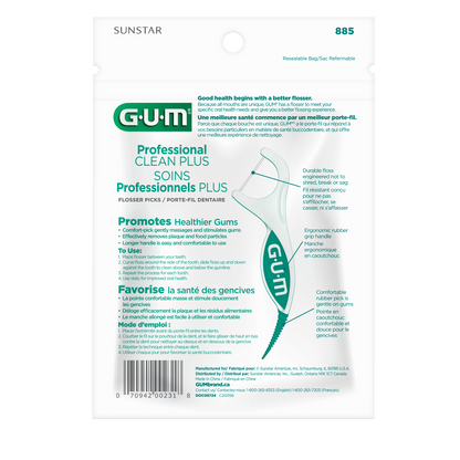 GUM Professional Clean Plus, Fresh Mint, 60 count – image 2