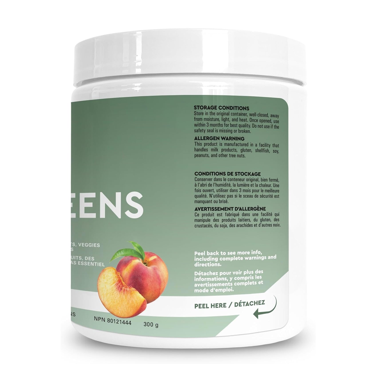 ine+ Nutrition - Super Greens Juicy Peach | 300 g – image 4