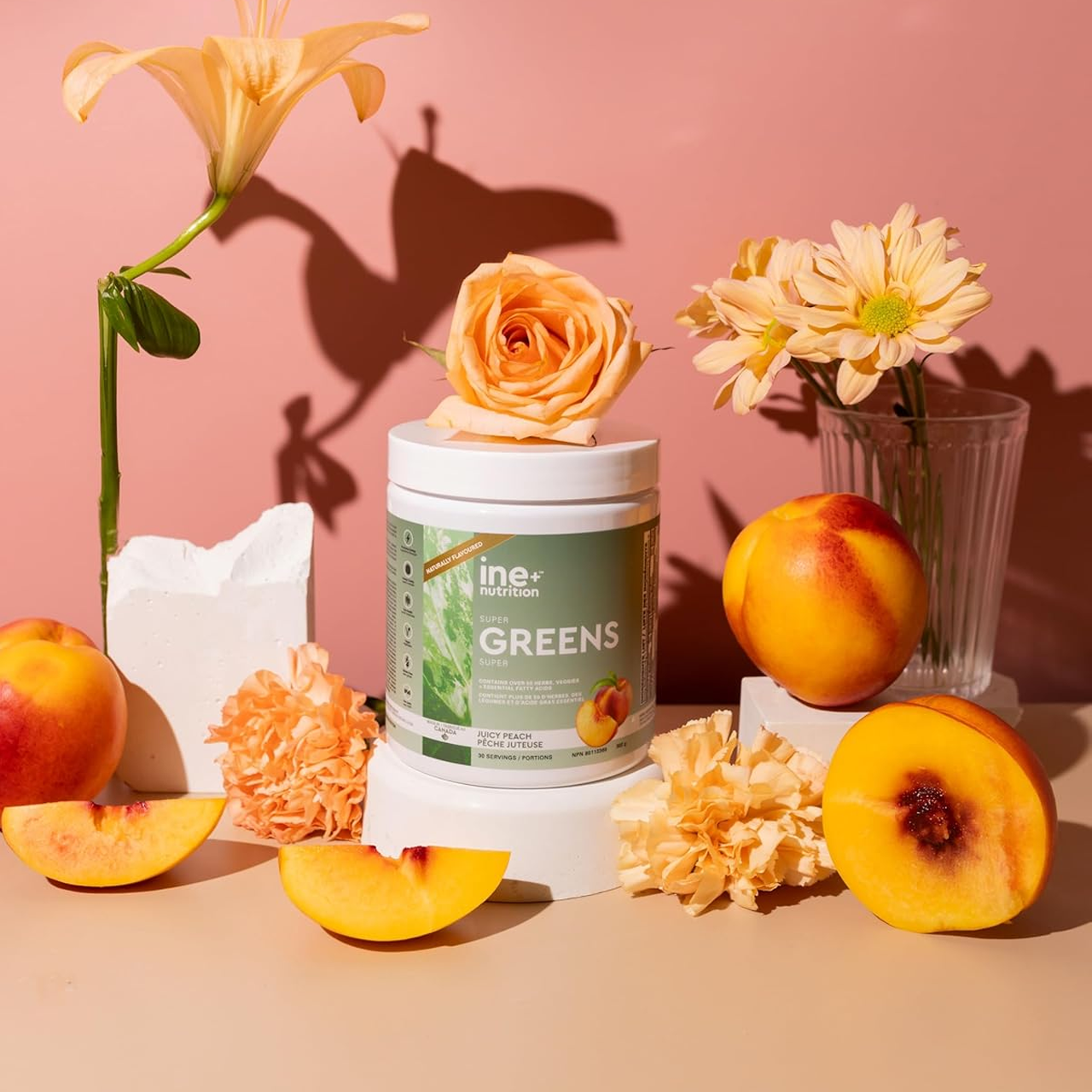 ine+ Nutrition - Super Greens Juicy Peach | 300 g – image 6