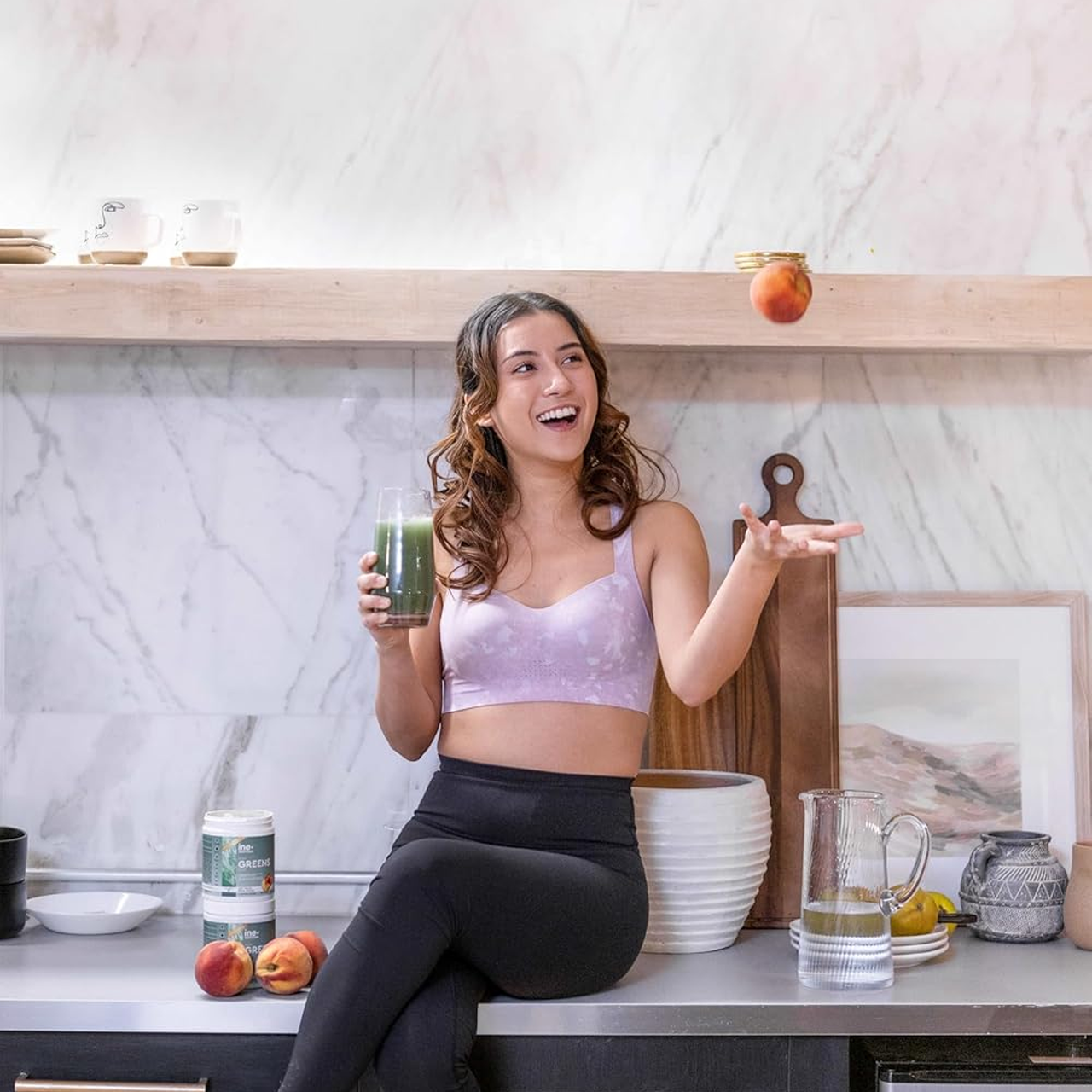 ine+ Nutrition - Super Greens Juicy Peach | 300 g – image 5