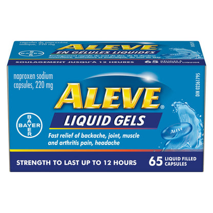 ALEVE Pain Relief, Naproxen 220mg, Liquid Gels – image 3