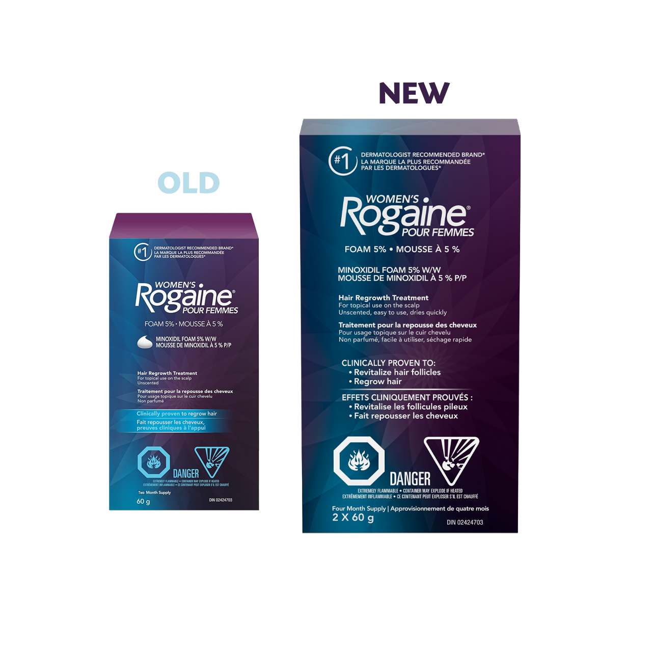 Rogaine - Women's Hair Regrowth Treatment - Minoxidil Foam 5% | 2 Month Supply - 60 g – image 3