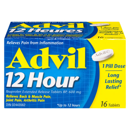 Advil 12 Hour, Ibuprofen 600mg, Tablets – image 3