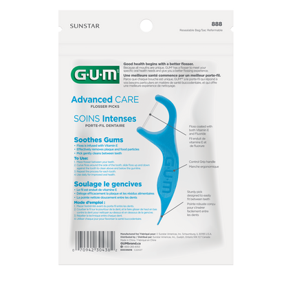GUM Advanced Care, Fresh Mint, 90 Flosser Picks – image 2